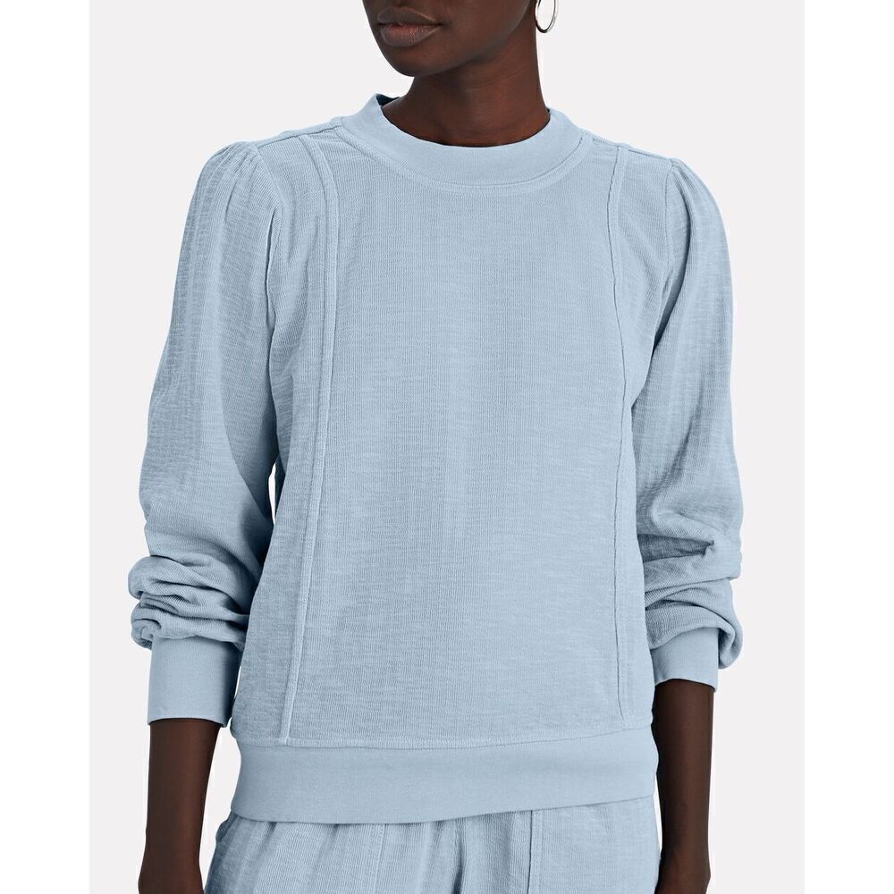 Apiece Apart Cala cotton sweatshirt blue women's size small